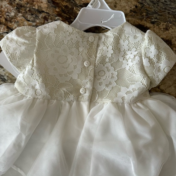 NWT Biscotti Baby White Formal Dress 0/3 Months - Picture 7 of 8